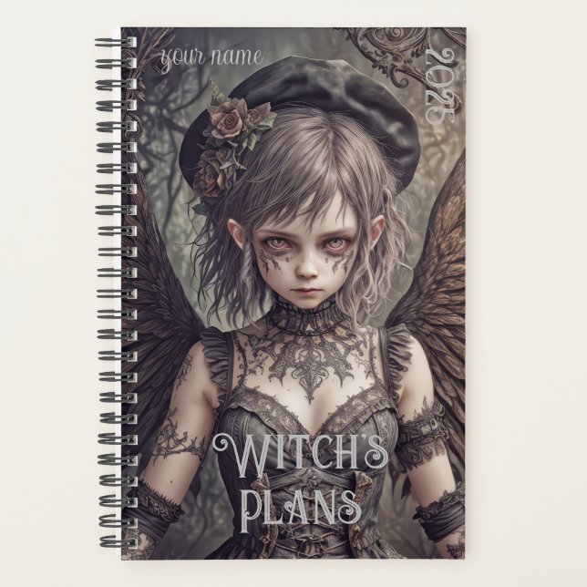 Customisable - "Witch's Plans #1"  Planner (Front)