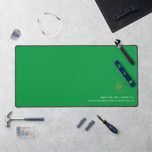 Customisable With Corporate Details Kelly Green Desk Mat