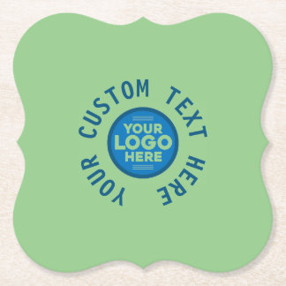 Customisable with Your Text or Logo Here Stone Coa Paper Coaster
