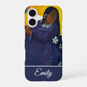 Customisable Woman with a Mango by Paul Gauguin iPhone 16 Case