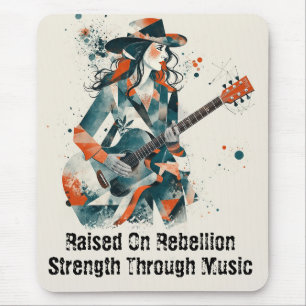 Customisable Women Abstract Art Inspirational Mouse Mat