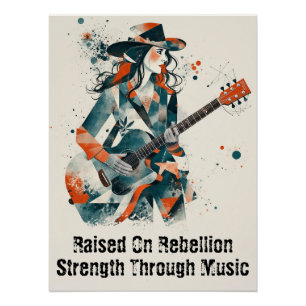 Customisable Women Abstract Art Inspirational Poster