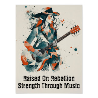 Customisable Women Abstract Art Inspirational  Poster