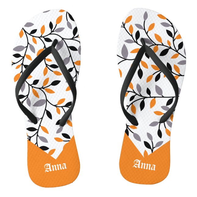 Customisable  Womens 4 - Mens 3 Flip Flops (Footbed)
