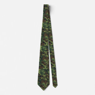 Customisable Woodland Camo Tie