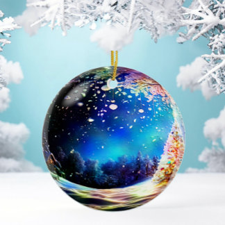 Customisable Woodland Christmas Ornament