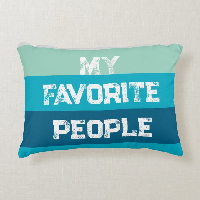 Customisable Words Throw Pillow (Front)