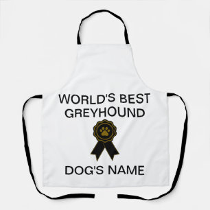 Customisable World's Best Greyhound Design Apron
