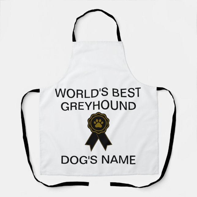 Customisable World's Best Greyhound Design  Apron (Front)