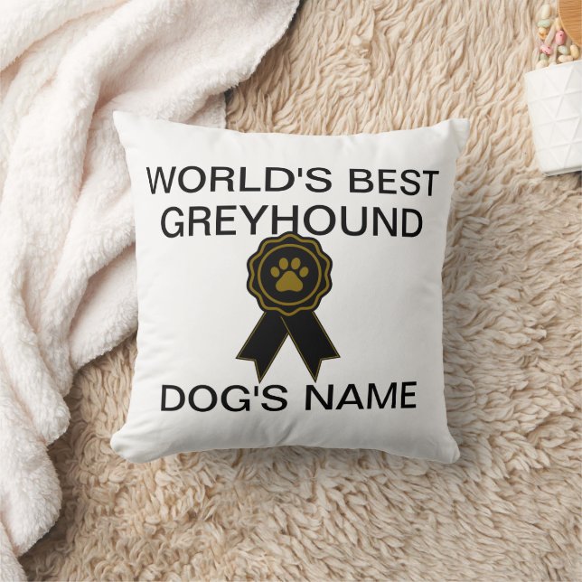 Customisable World's Best Greyhound Design  Cushion (Blanket)