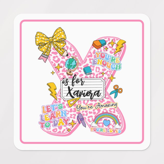 Customisable “X is for” Alphabet Art – Inspiration (Design 1)