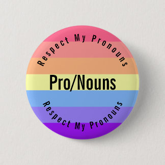 Customisable Xenogender Flag Pronouns Button