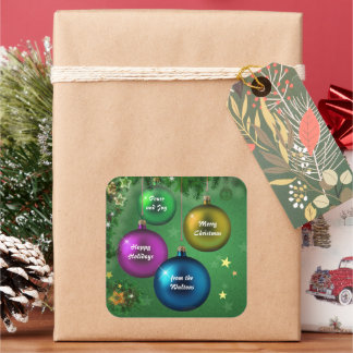 Customisable Xmas Balls Sticker