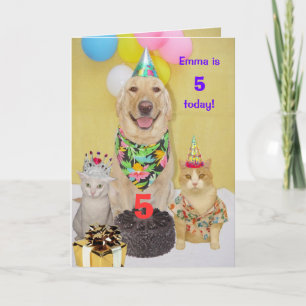 Customisable Year Kid's Birthday Card