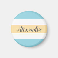 Customisable Yellow And Blue Stripes