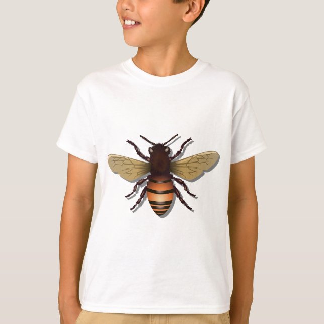 Customisable Yellow Bumble Bee T-Shirt (Front)