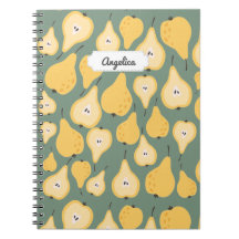 Customisable Yellow Pear Seamless Pattern