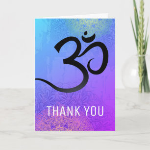Customisable Yoga Thank You Card
