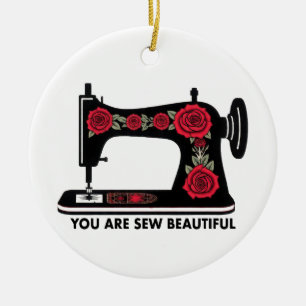 Customisable You Are Sew Beautiful Ornament sewing