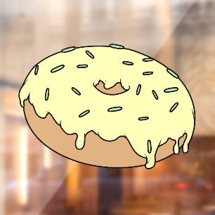 Customisable Your Favourite Doughnut With Sprinkle Window Cling