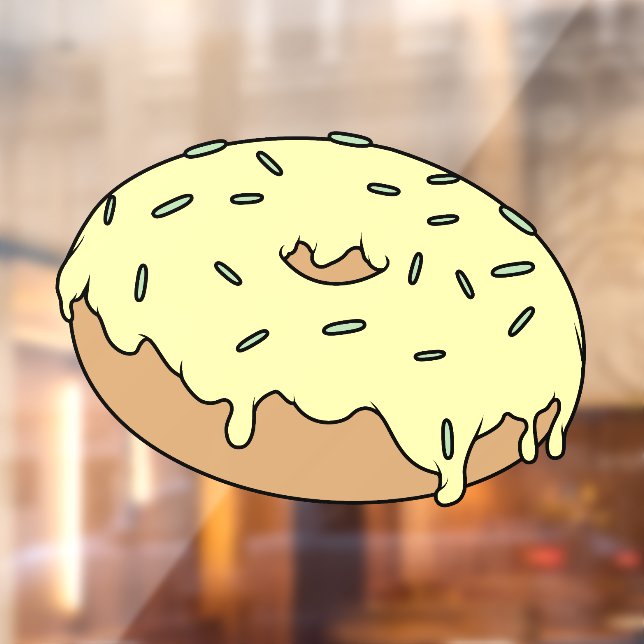 Customisable Your Favourite Doughnut With Sprinkle Window Cling (Sheet 2)