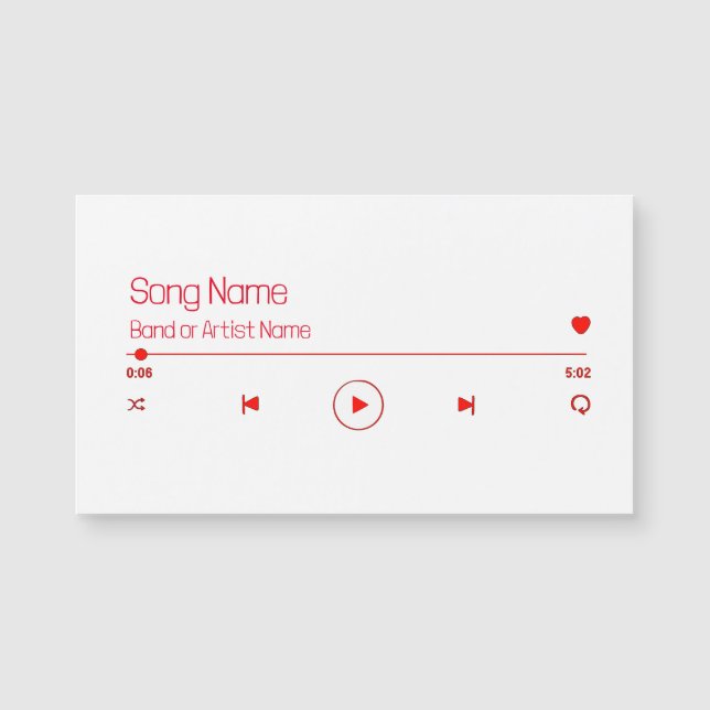 Customisable Your Favourite Music (Front)