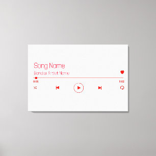 Customisable Your Favourite Music Canvas Print