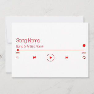 Customisable Your Favourite Music Holiday Card