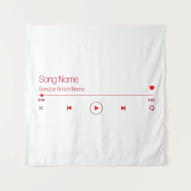 Customisable Your Favourite Music Tapestry (Front)