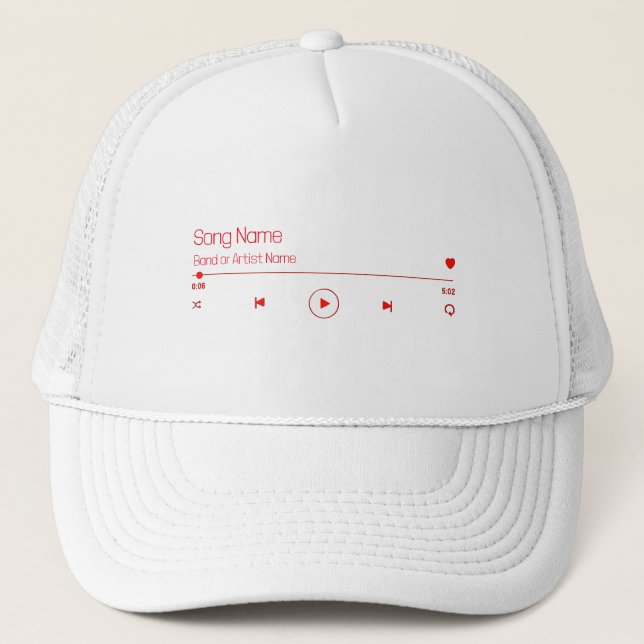 Customisable Your Favourite Music Trucker Hat (Front)