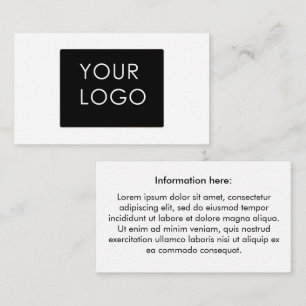 Customisable Your Logo Business Company  Enclosure Card