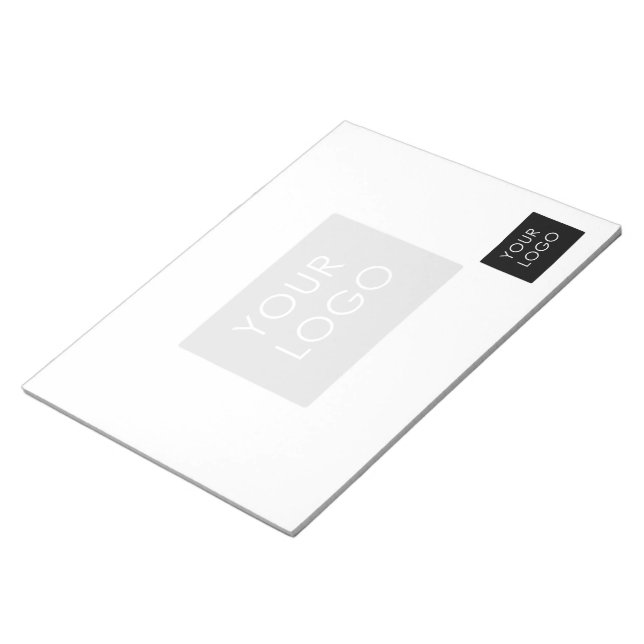 Customisable Your Logo Business Company  Notepad (Angled)