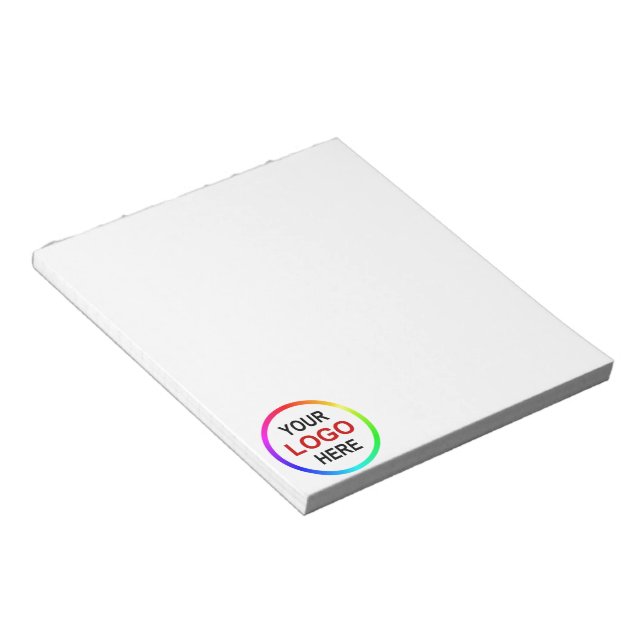Customisable "your logo here" notepad (Angled)
