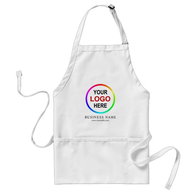 Customisable "your logo here" standard apron (Front)