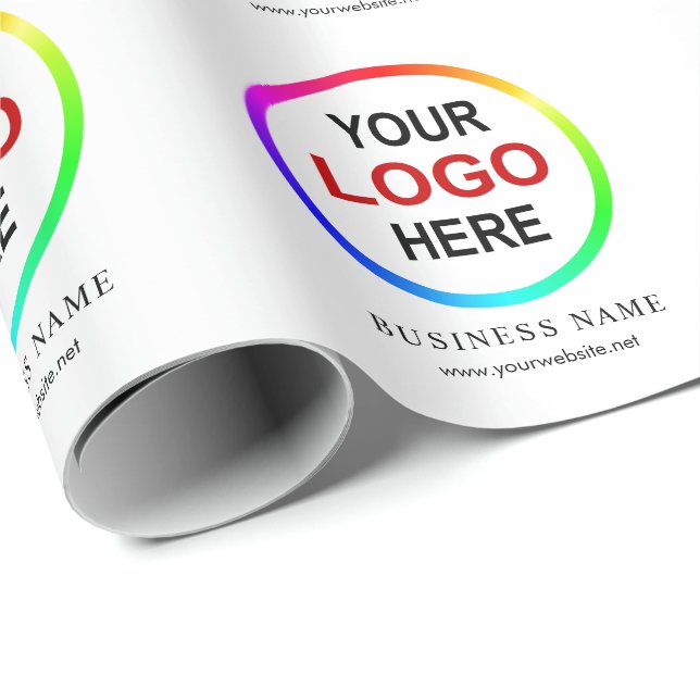 Customisable "your logo here" wrapping paper (Roll Corner)