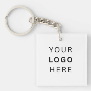 Customisable Your Logo Photo Business Swag Merch Key Ring
