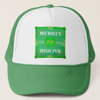 Customisable Your Name Irish Pub Green
