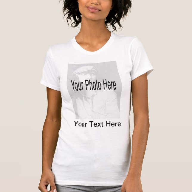 Customisable - Your Photo & Text T-Shirt (Front)