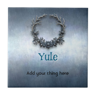Customisable Yule Ceramic Tile