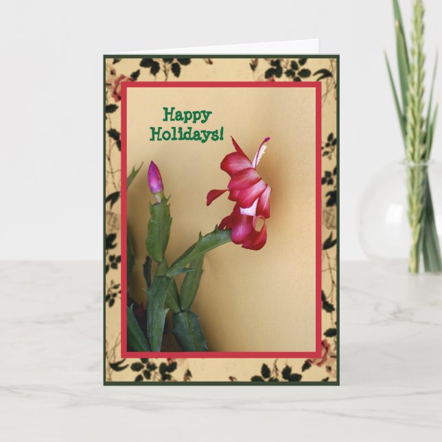 Customisable Zago Cactus Christmas Card (Front)