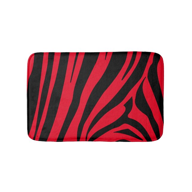 Customisable zebra print bath mat (Front)