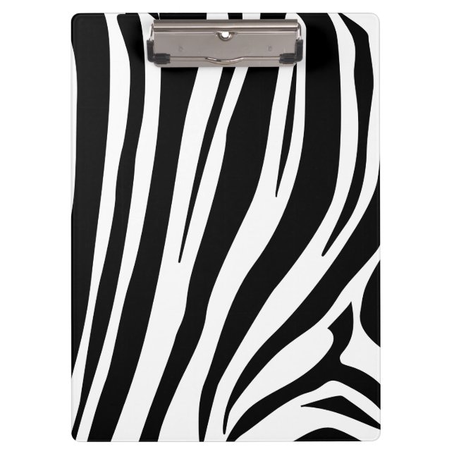 Customisable zebra print clipboard (Front)