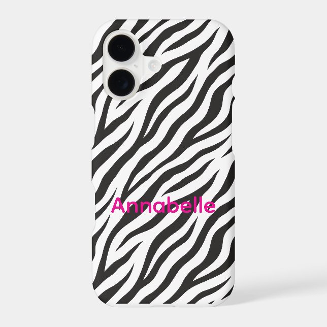 customisable zebra stripe iphone case (Back)