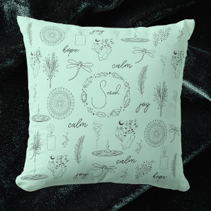 Customisable Zen Relaxing Symbols Cushion