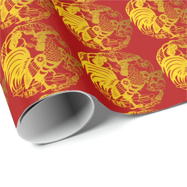 Customisable Zodiac 2017 Rooster Year W paper (Roll Corner)