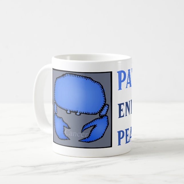 Customisable Zodiac Sign Cancer Personality Mug (Front Left)