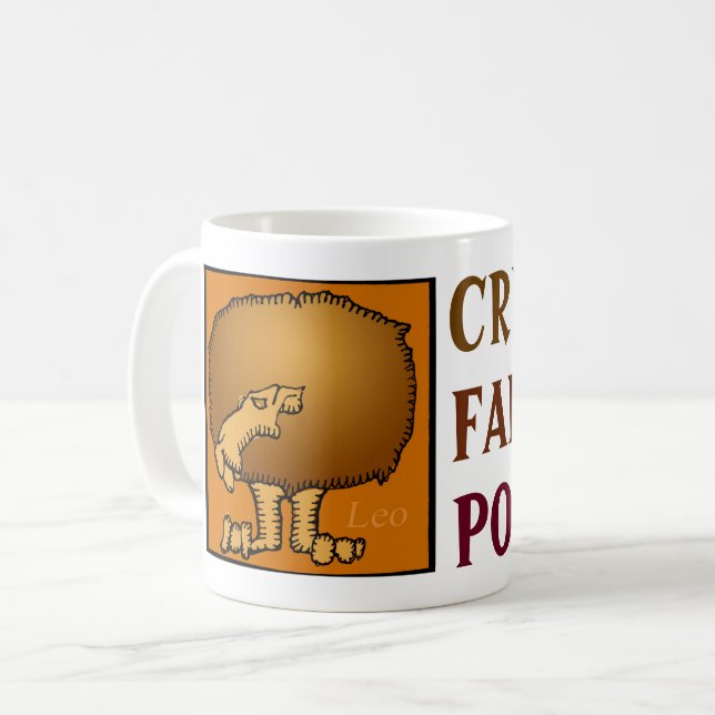 Customisable Zodiac Sign Personality Leo Mug (Front Left)