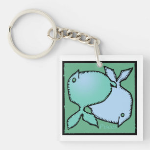 Customisable Zodiac Signs Pisces 2sided Keychain