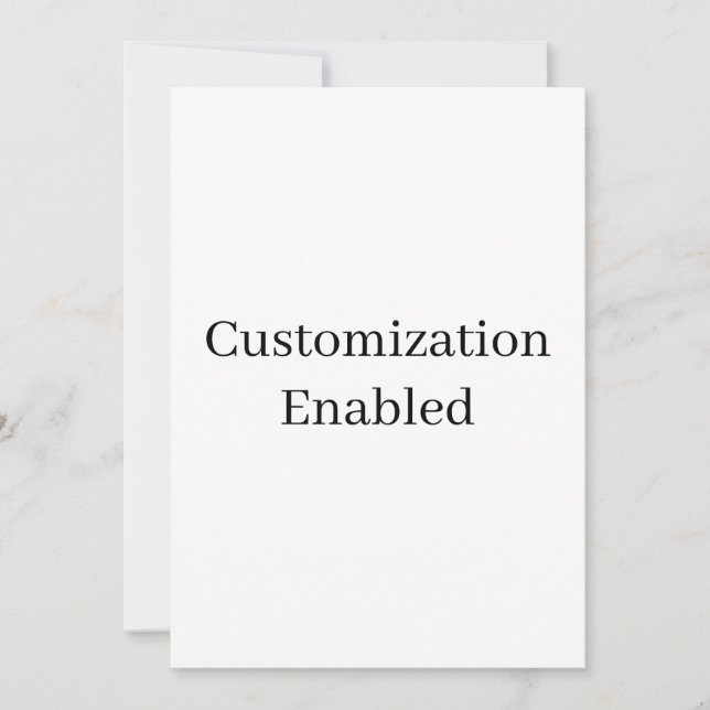 customisation enabled invitation (Front)