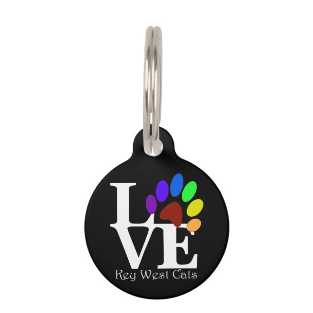 Customisation Key West Cat Tag  Polydactyl (Front)